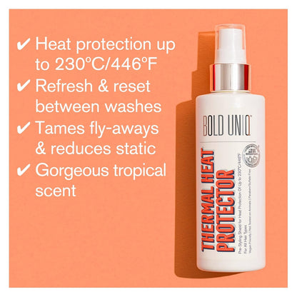 Heat Protectant Spray For Hair - Thermal Protector Up To 450ºF From Flat Irons & Hot Blow Dry  - 5.9 Fl.Oz..