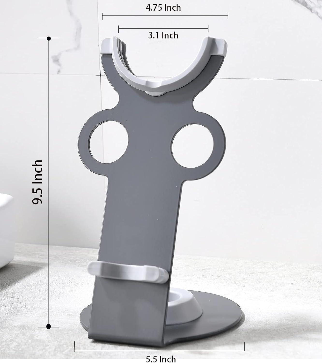 Hair Dryer Stand for Dyson Supersonic, Hair Dryer Holder Organizer for Diffuser Nozzle