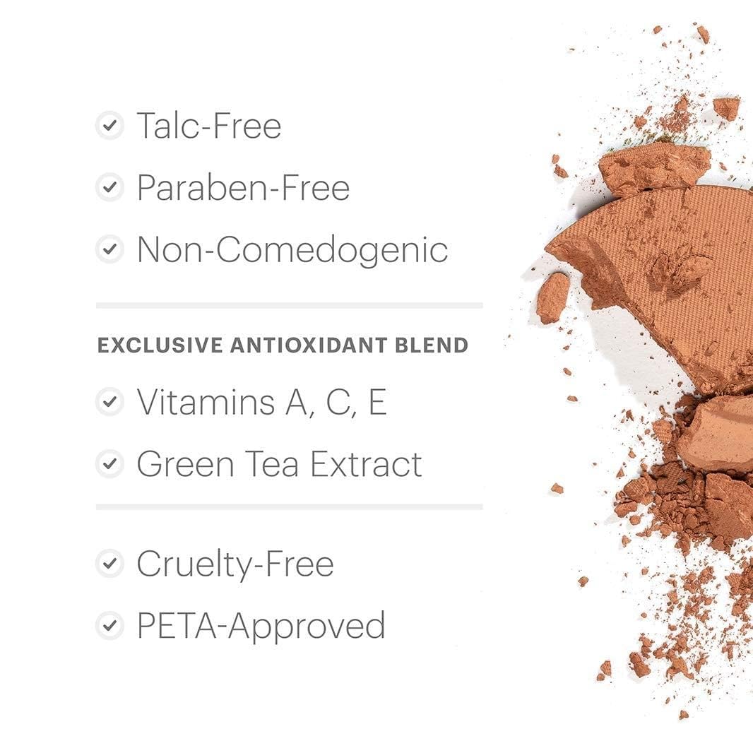 Glo Skin Beauty Pressed Base Powder Foundation, Natural Medium – Buildable Sheer to Full Coverage, Color Natural Medium