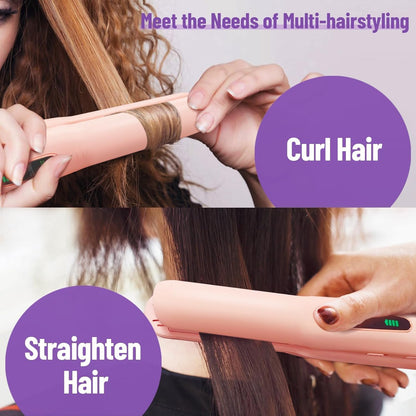 SUNMAY Cordless Hair Straightener, Titanium Portable Straightener for Travel, Heat-up in Seconds, USB-C Fast Charge