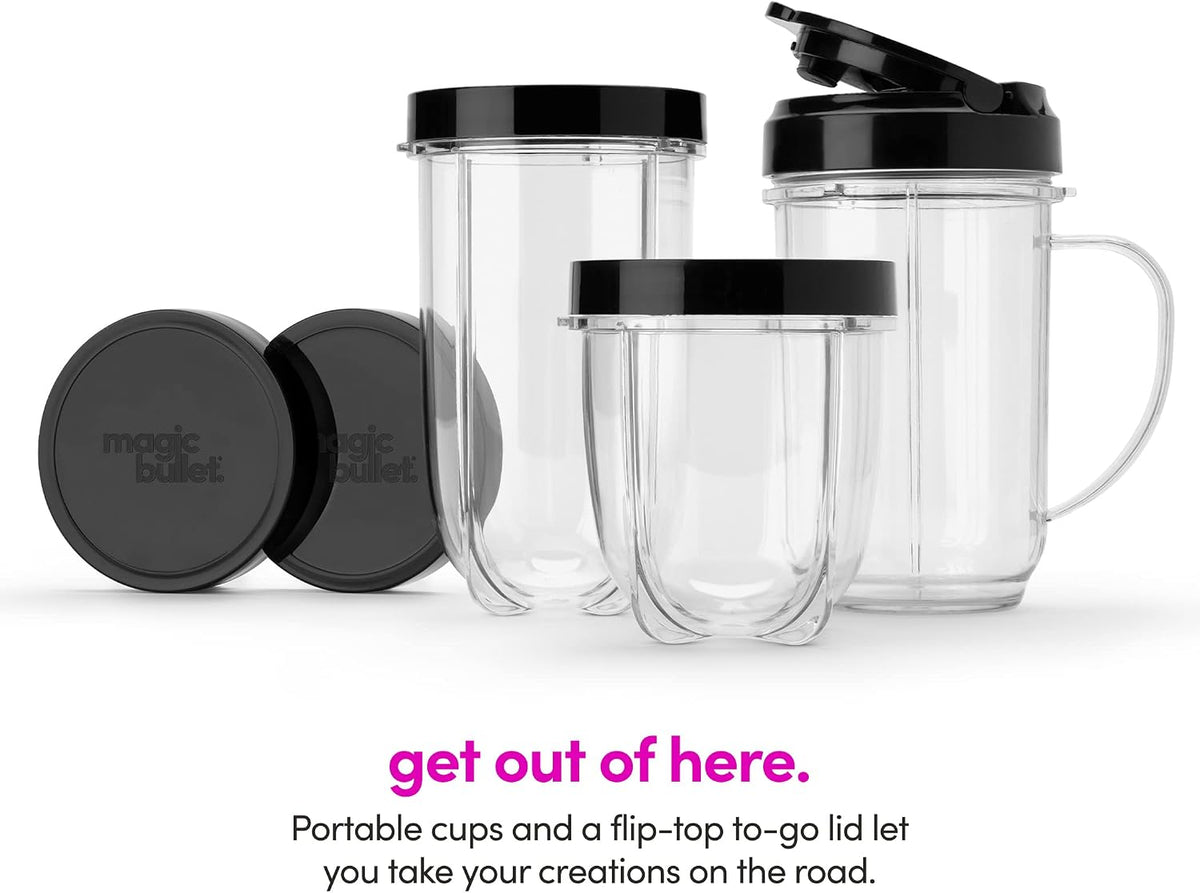magic bullet® Personal Blender, 22 oz Cup, 250 Watt, Silver, MBR-1101