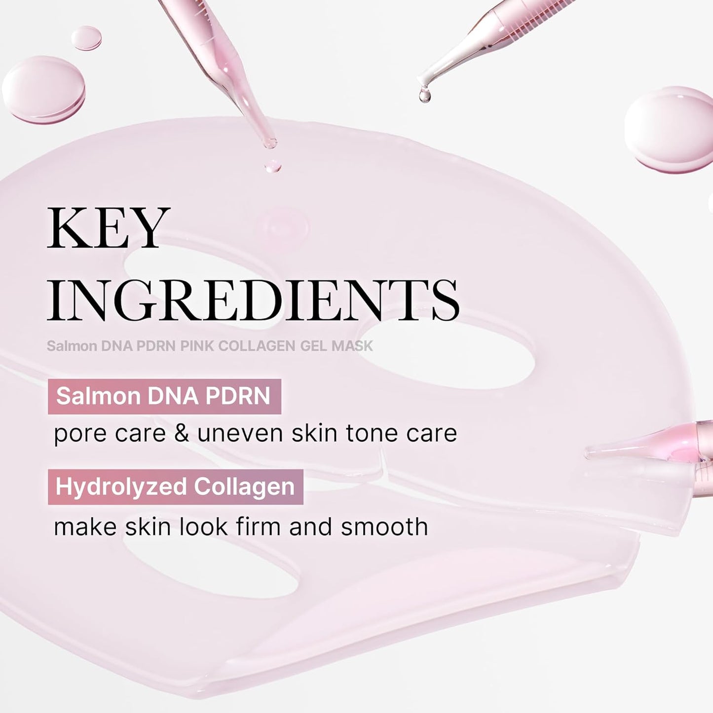 medicube Salmon DNA PDRN pink collagen jelly gel mask | korean skincare, 28g, 1ea
