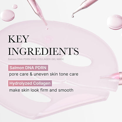 medicube Salmon DNA PDRN pink collagen jelly gel mask | korean skincare, 28g, 1ea