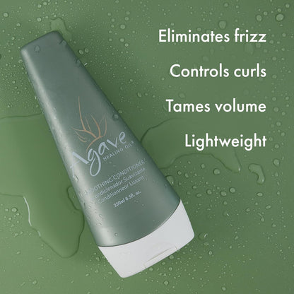 Agave Smoothing Conditioner for Moisture and Frizz Control, 8.5 Fl Oz | Lightweight Hydration, Detangles Hair..