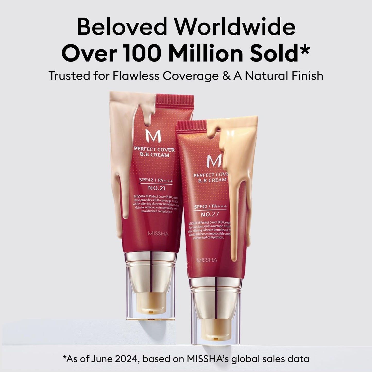 MISSHA M Perfect Cover BB Cream No.23 Natural Beige -Light/Medium with Cool/Neutral Undertone SPF 42 PA +++ 1.69 Fl Oz..