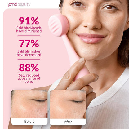 PMD Beauty Clean Facial Cleansing Brush – Waterproof Silicone Face Cleanser