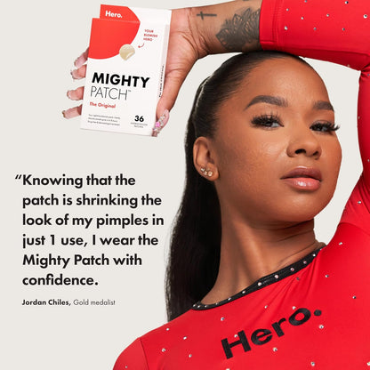Mighty Patch Original from Hero Cosmetics - Hydrocolloid Acne Pimple Patch for Zits and Blemishes..