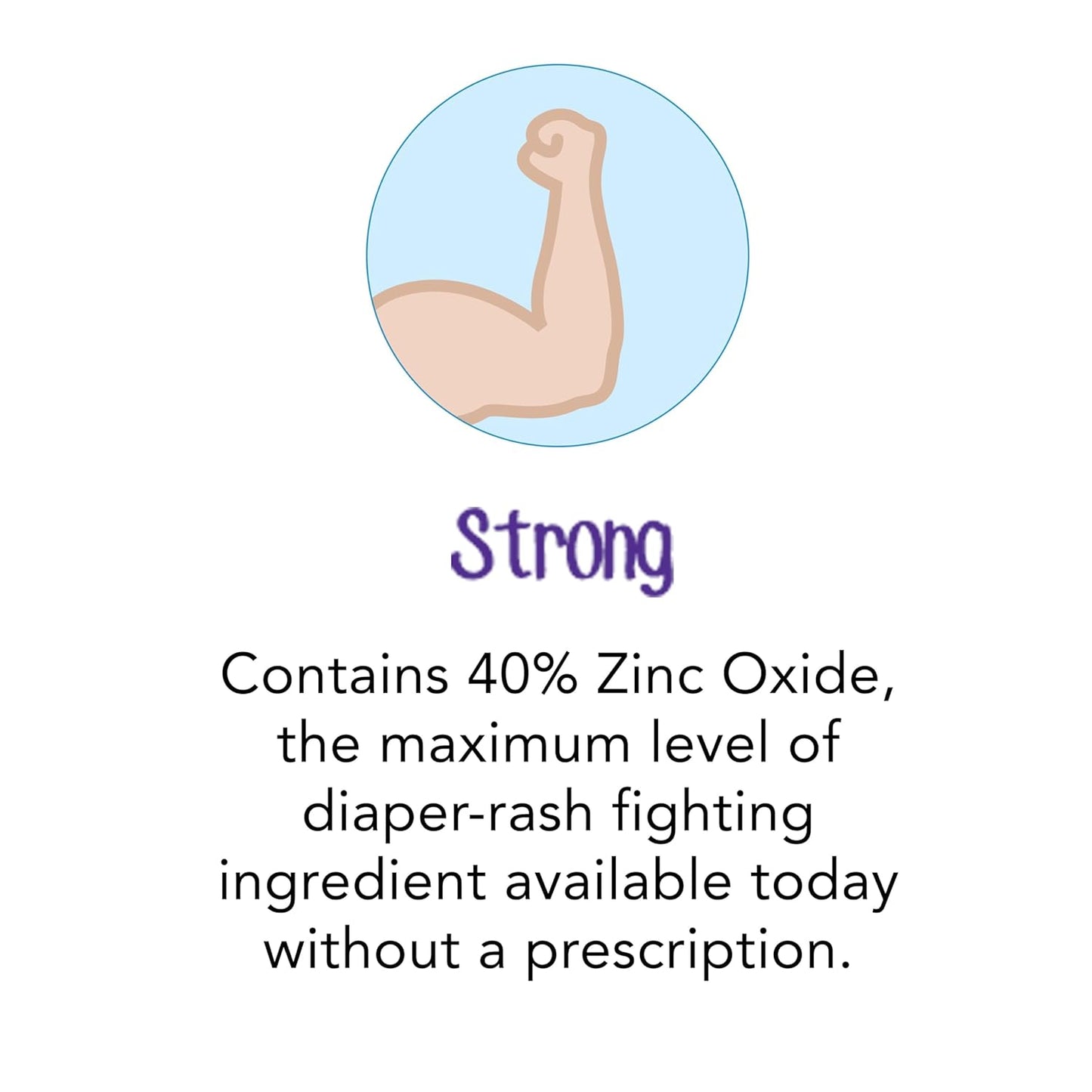 Desitin Maximum Strength Baby Diaper Rash Cream, 40% Zinc Oxide for Treatment, Relief & Prevention..