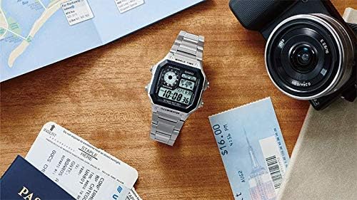 Casio AE1200WH Series | Men’s Digital Watch | 100M WR | Multi Alarms | 100 SEC Stopwatch..