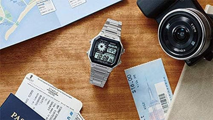 Casio AE1200WH Series | Men’s Digital Watch | 100M WR | Multi Alarms | 100 SEC Stopwatch..