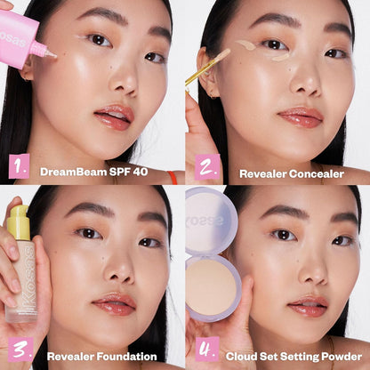 Kosas DreamBeam SPF 40 Mineral Sunscreen for Face + Makeup Prep – Lightweight Hydrating Sun Protection..