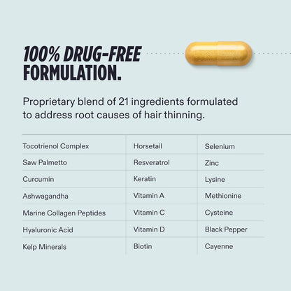 Nutrafol Men's Hair Growth Supplements, Clinically Tested for Visibly Thicker Hair and Scalp Coverage..