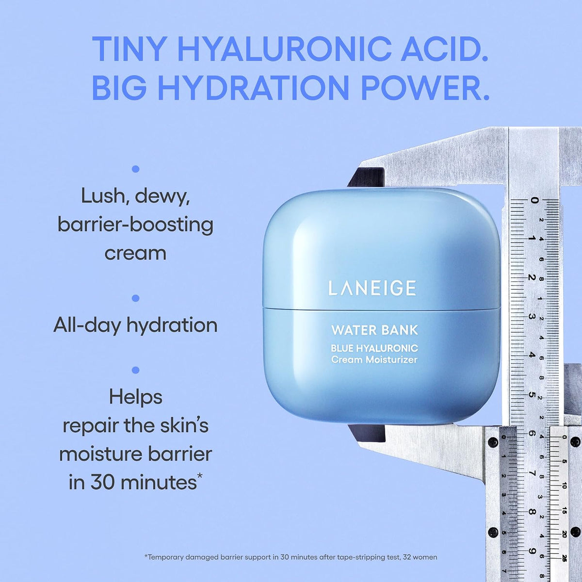 LANEIGE Water Bank Blue Hyaluronic Acid Cream Daily Face Moisturizer