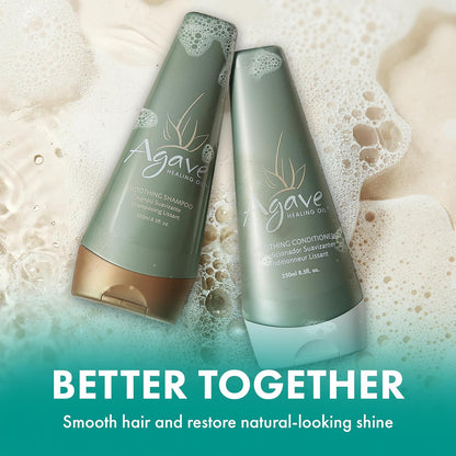 Agave Smoothing Conditioner for Moisture and Frizz Control, 8.5 Fl Oz | Lightweight Hydration, Detangles Hair..