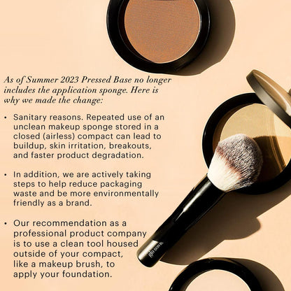 Glo Skin Beauty Pressed Base Powder Foundation, Natural Medium – Buildable Sheer to Full Coverage, Color Natural Medium