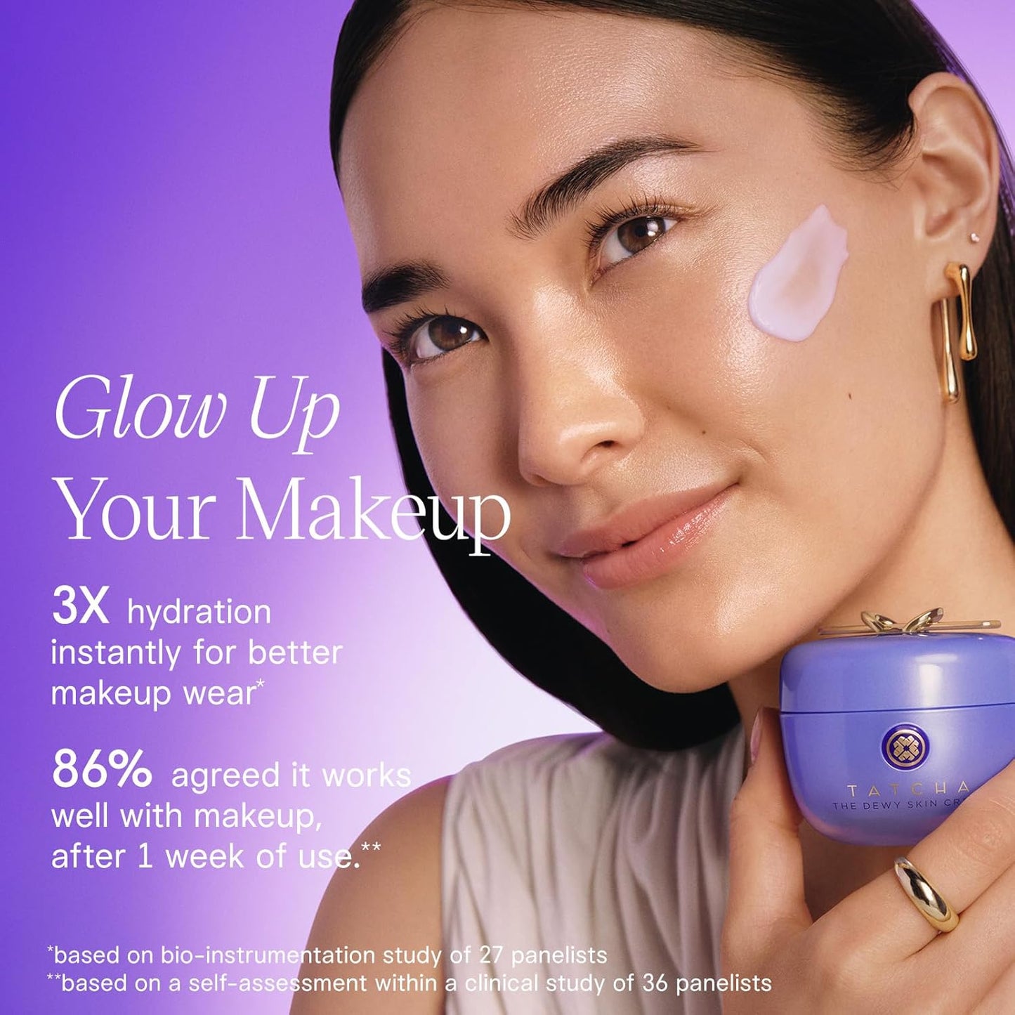 TATCHA The Dewy Skin Cream | Rich Line-Plumping Face Moisturizer | Helps Replenish Ceramides and Intensely Hydrate Dry &amp; Combo Skin..