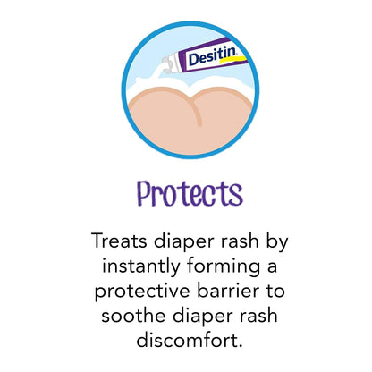 Desitin Maximum Strength Baby Diaper Rash Cream, 40% Zinc Oxide for Treatment, Relief & Prevention..