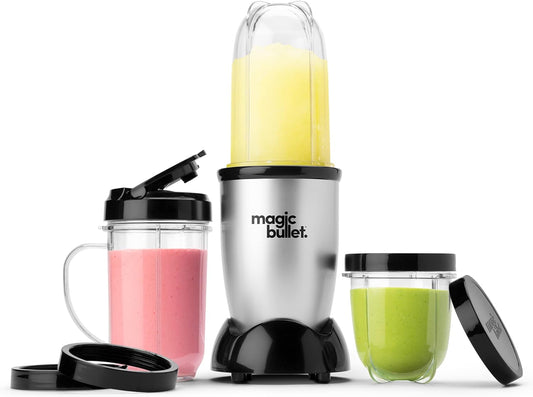 magic bullet® Personal Blender, 22 oz Cup, 250 Watt, Silver, MBR-1101