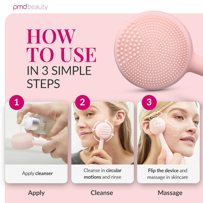 PMD Beauty Clean Facial Cleansing Brush – Waterproof Silicone Face Cleanser