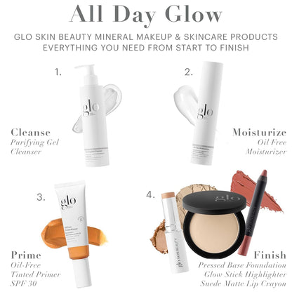 Glo Skin Beauty Pressed Base Powder Foundation, Natural Medium – Buildable Sheer to Full Coverage, Color Natural Medium