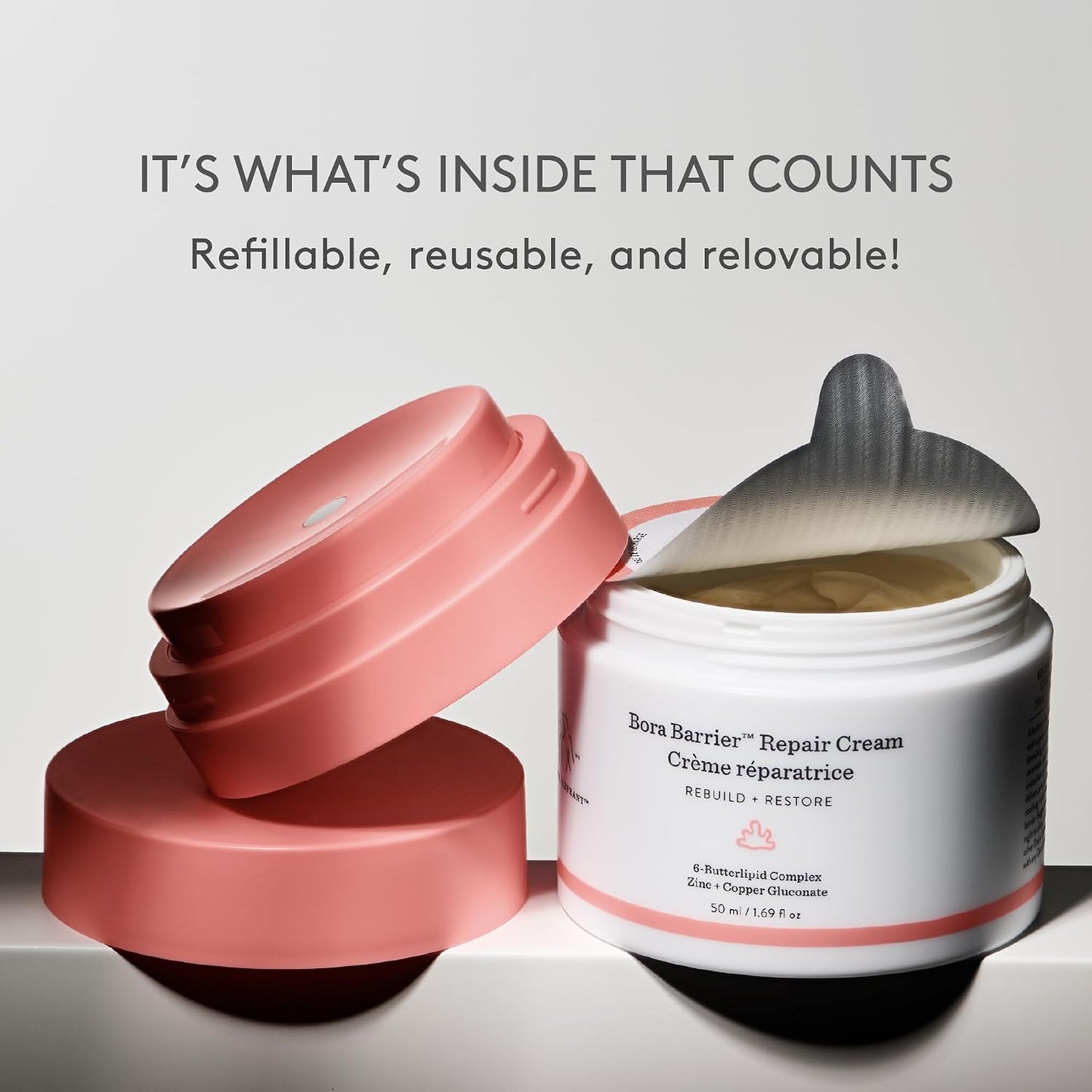 Drunk Elephant Bora Barrier Repair Cream - Ultra-Rich Moisturizer - Clean Clinical Skincare..
