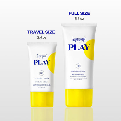 Supergoop! PLAY Everyday Lotion - Broad Spectrum Body & Face Sunscreen  | 2.4 Fl Oz (Pack of 1)