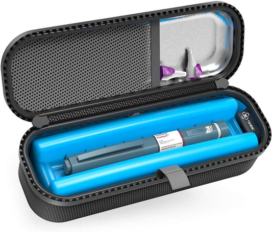 SHBC Upgraded Cold Effect PCM Insulin Pen Carrying Case Portable Medical Cooler Bag..