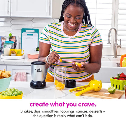 magic bullet® Personal Blender, 22 oz Cup, 250 Watt, Silver, MBR-1101