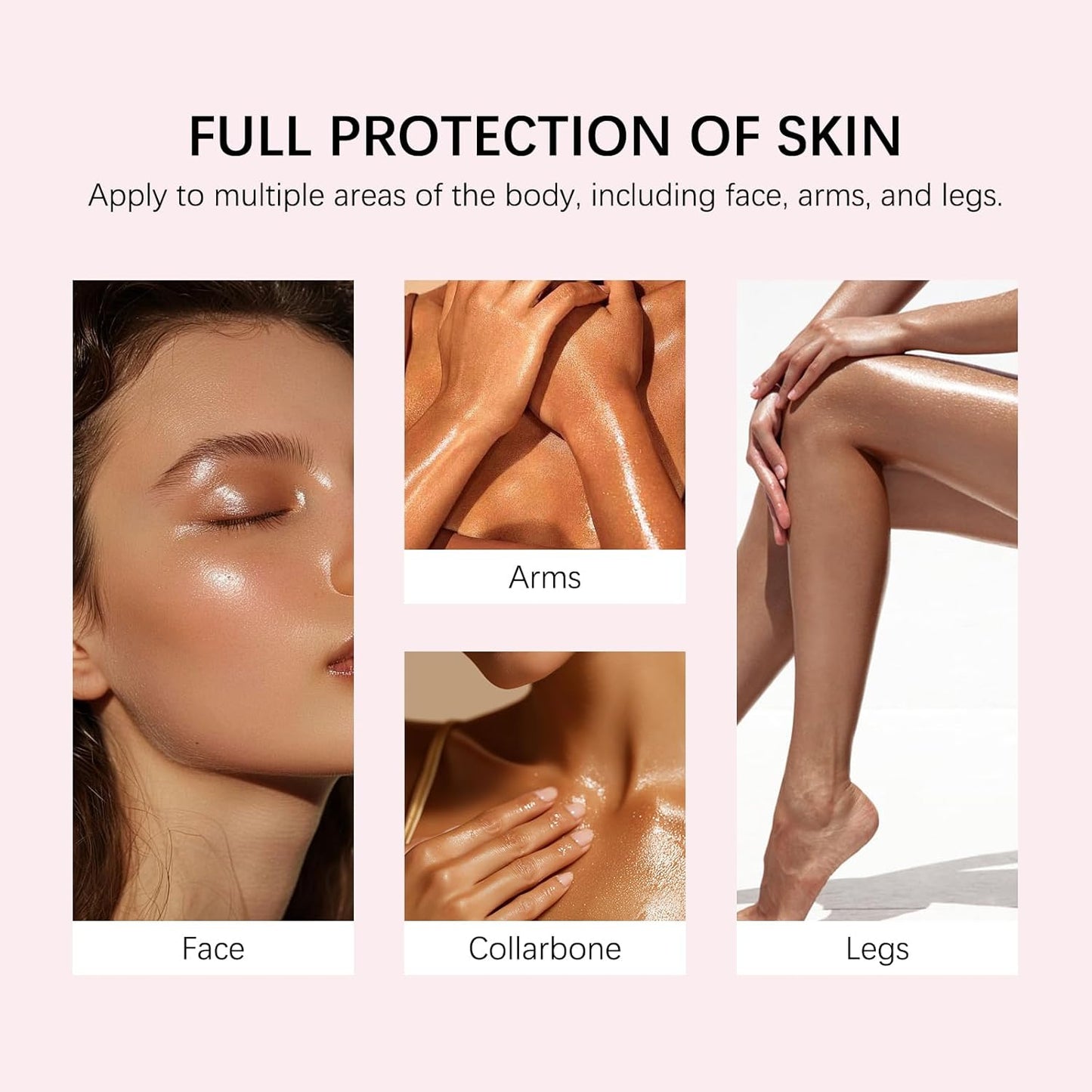 SPF Setting Spray for Face & Body - Sheer Sunscreen Mist SPF 50, Makeup-Friendly Setting Mist with Hydrating Glow..