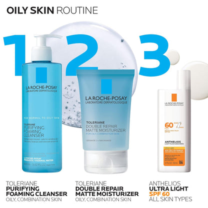 La Roche-Posay Toleriane Double Repair Matte Face Moisturizer, Daily Moisturizer For Oily Skin With Ceramide And Niacinamide..