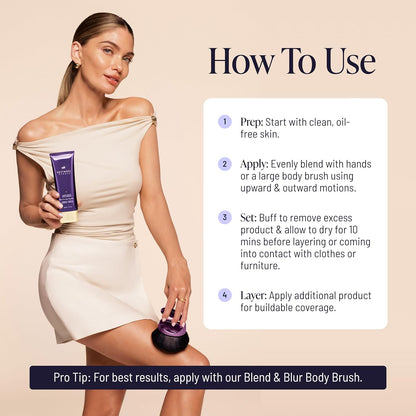 Westmore Beauty Body Coverage Perfector – Waterproof Leg & Body Makeup/Bronzer For Women..