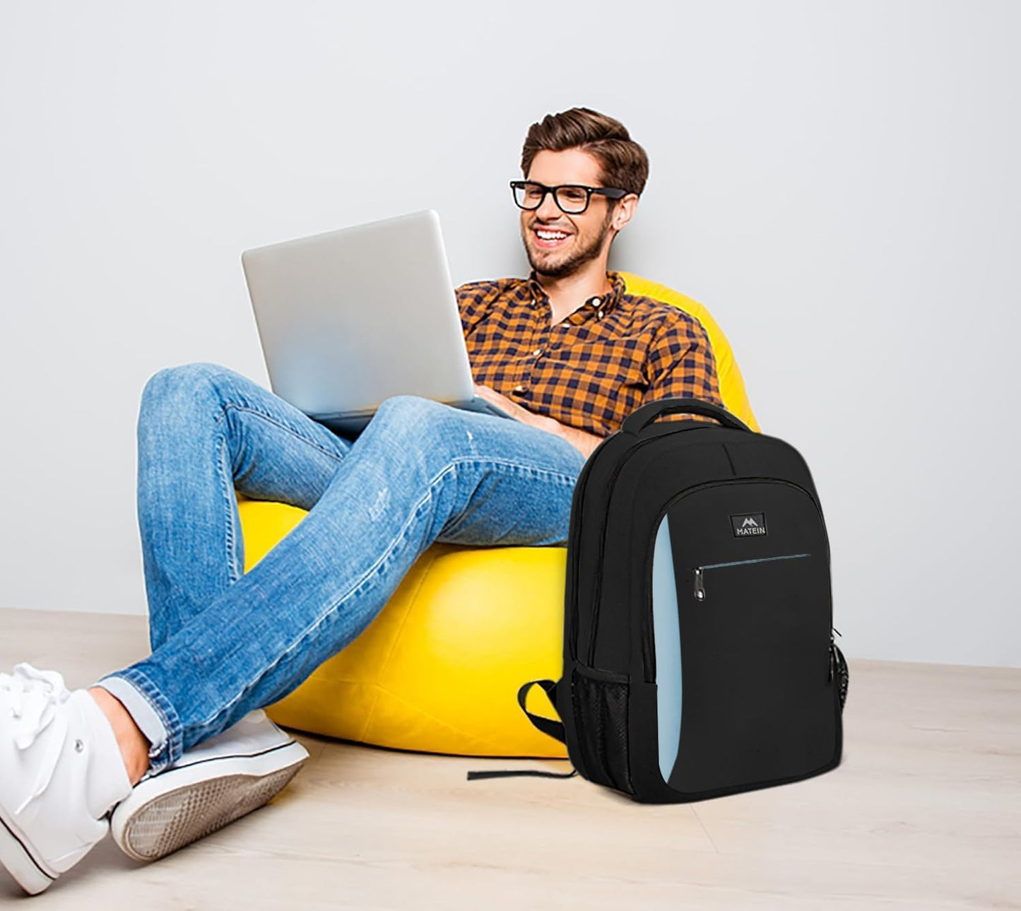 MATEIN Travel Laptop Backpack for Men, Business Anti Theft Slim Sturdy Laptops Backpack