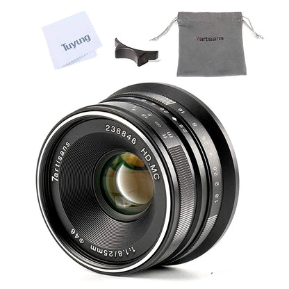7artisans 25mm F1.8 Manual Focus Lens for Sony E-Mount Cameras