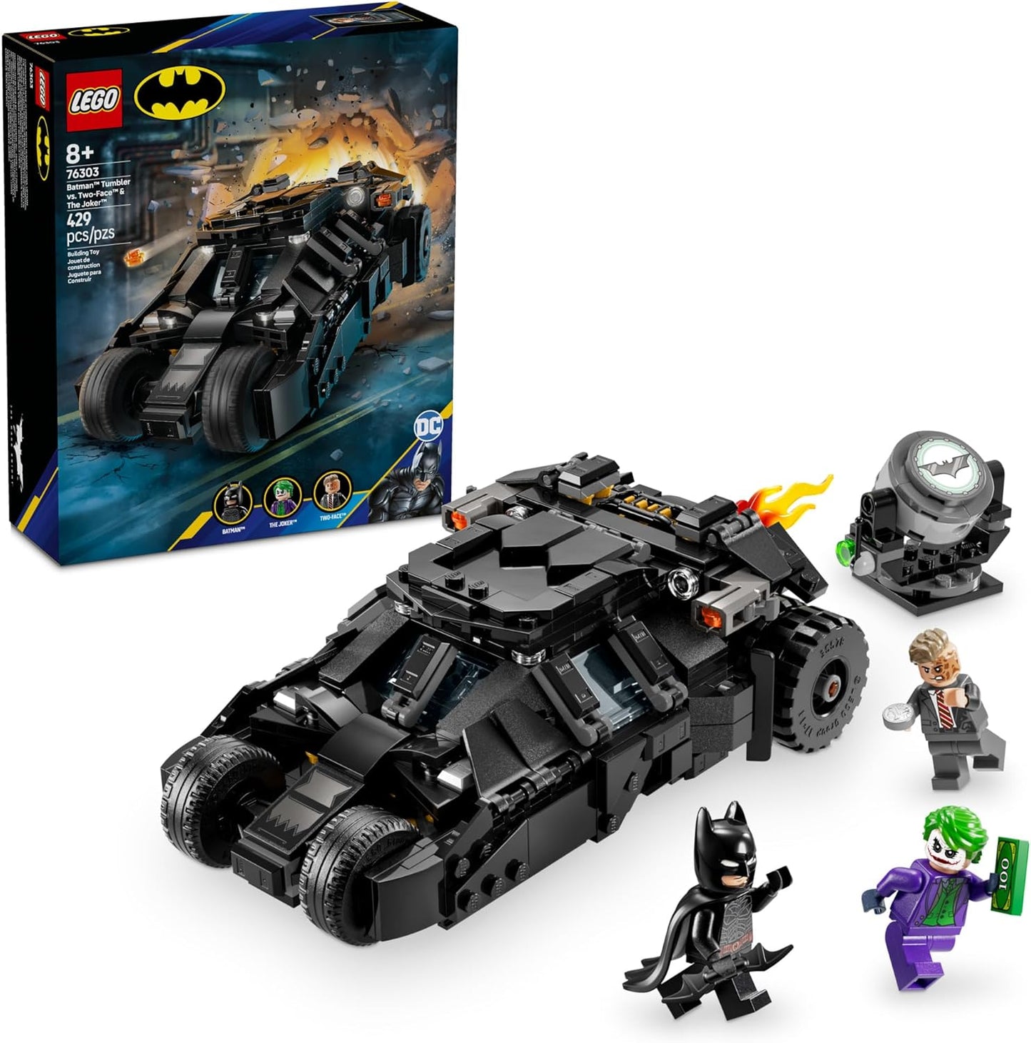 LEGO® DC Batman: The Batman Tumbler: Batman vs. Two-Face & The Joker (76303)