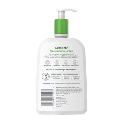 Cetaphil Face & Body Moisturizer, Hydrating Moisturizing Lotion for All Skin Types | 20 FI Oz (Pack of 1)