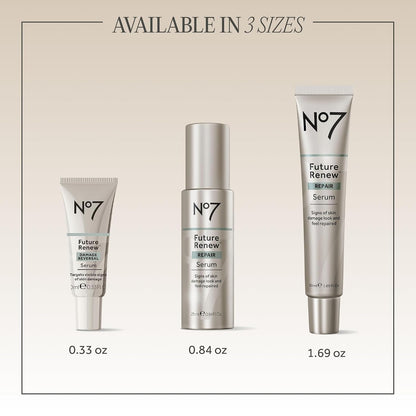 No7 Future Renew Damage Reversal Anti Aging Face Serum, 0.84 Fl Oz