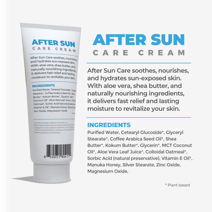 terrasil After Sun Care Lotion with Aloe Vera, Shea Butter, Coconut Oil, &amp; Vitamin E, Soothing Sunburn Relief for Sun Exposed Skin..