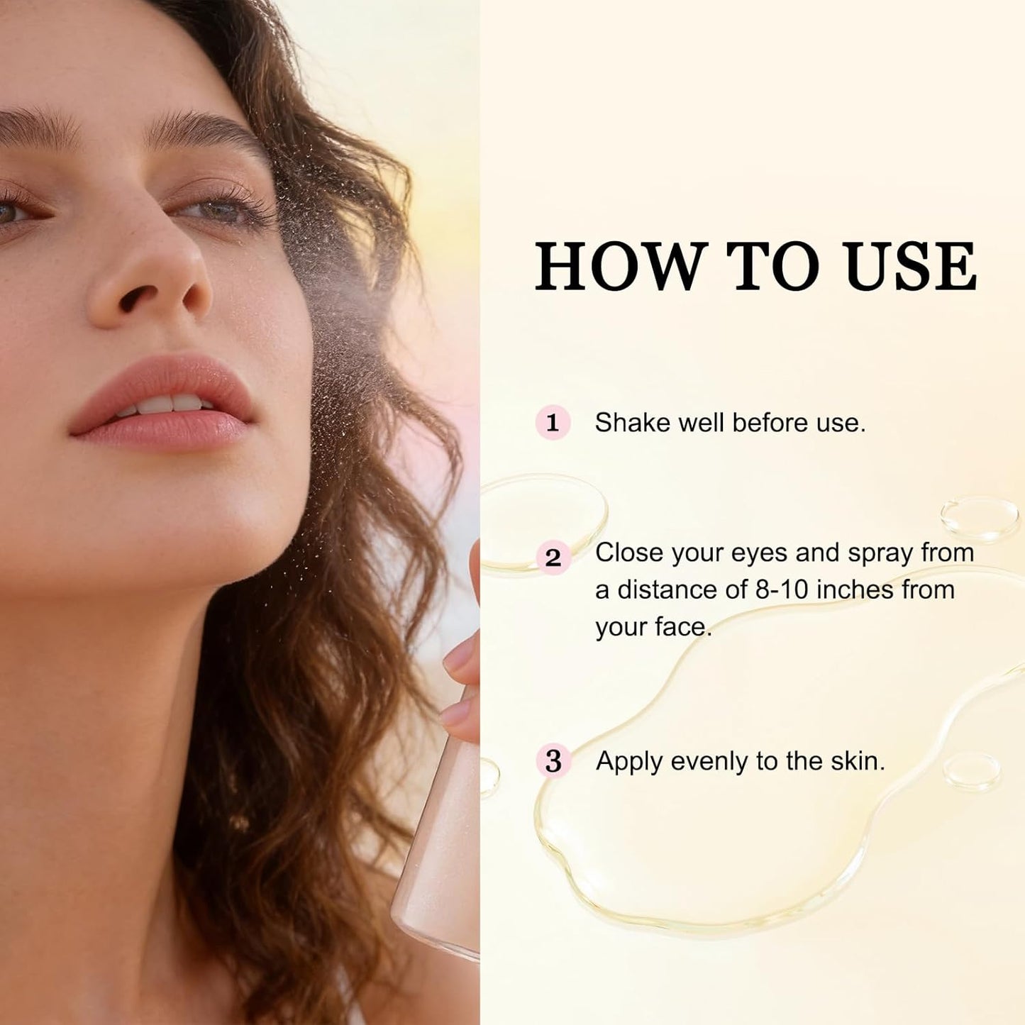 SPF Setting Spray for Face & Body - Sheer Sunscreen Mist SPF 50, Makeup-Friendly Setting Mist with Hydrating Glow..