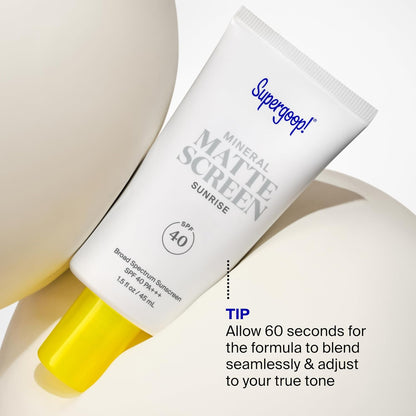 Supergoop! Mineral Mattescreen SPF 40 - Mineral, Oil-Free Broad Spectrum Sunscreen