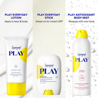 Supergoop! PLAY Everyday Lotion - Broad Spectrum Body & Face Sunscreen  | 2.4 Fl Oz (Pack of 1)