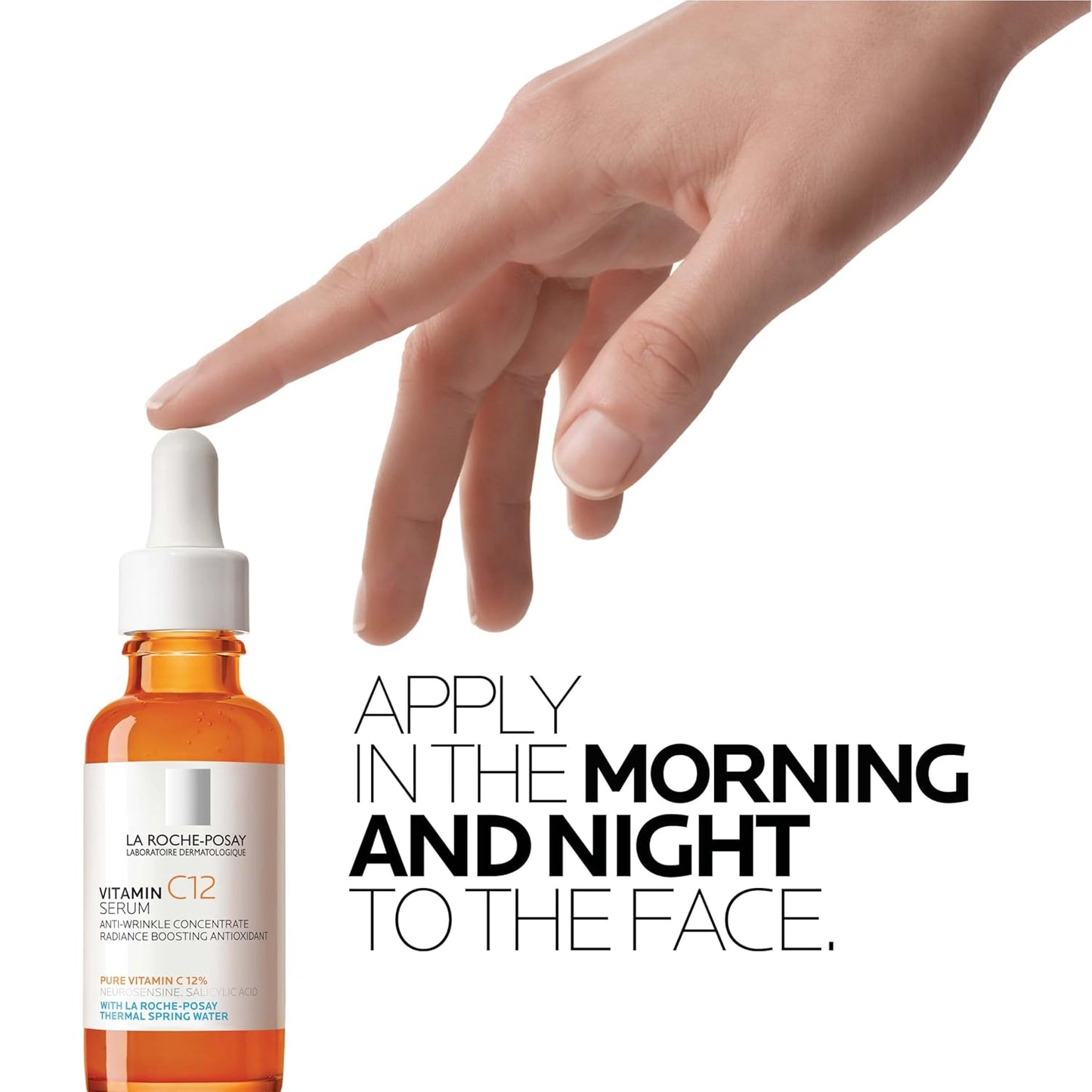 La Roche-Posay Pure Vitamin C Serum For Face With Hyaluronic Acid &amp; Salicylic Acid, Hydrating & Brightening Serum..