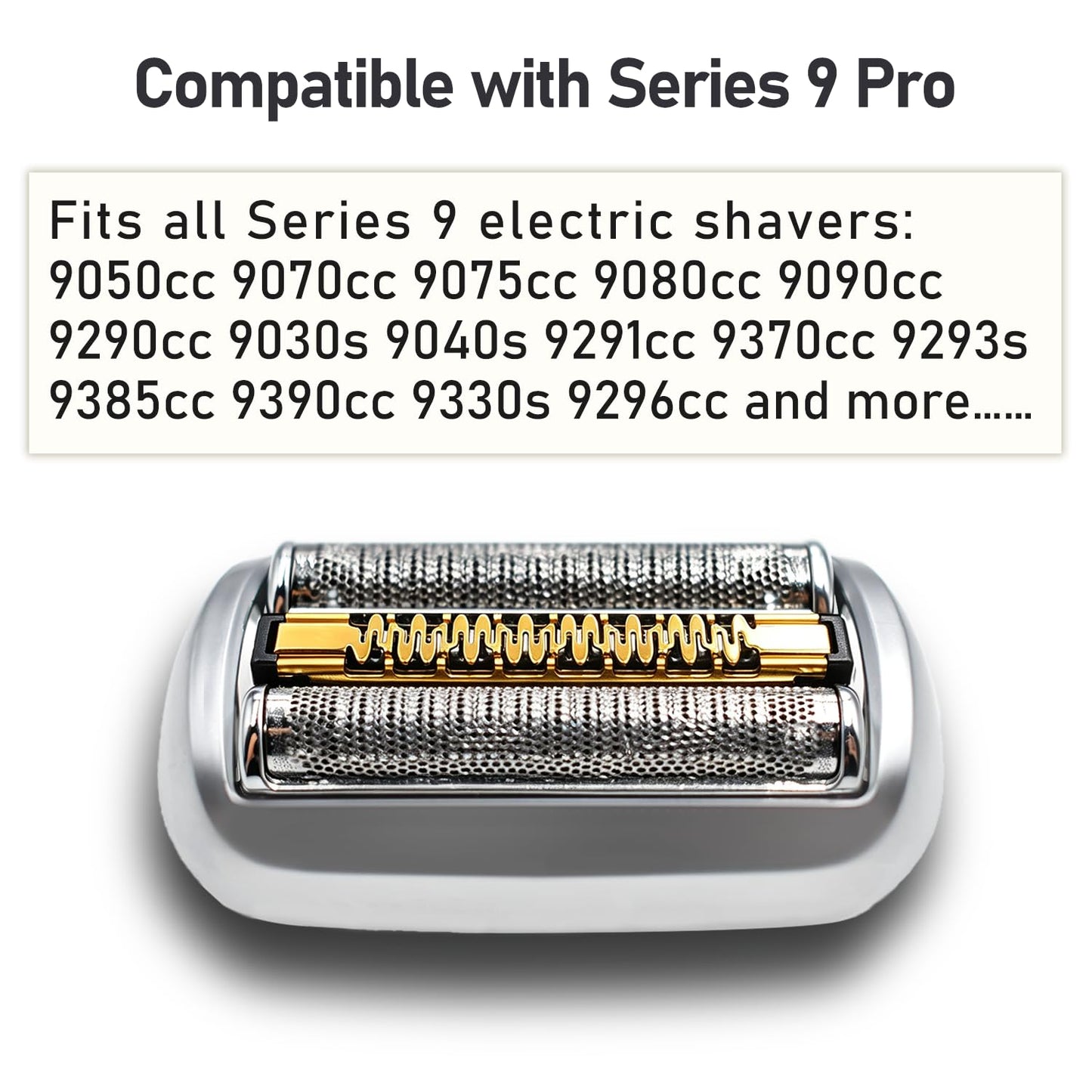 S9 94M Shaver Head for Braun Series 9 &amp; Series 9 Pro, Replacement Foil & Cutter Blade for Braun Electric Razor..