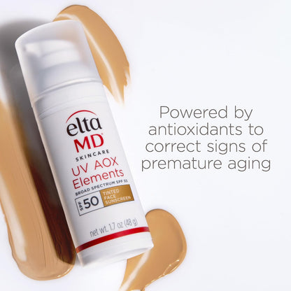 UV AOX Elements Tinted Mineral Face Sunscreen Lotion
