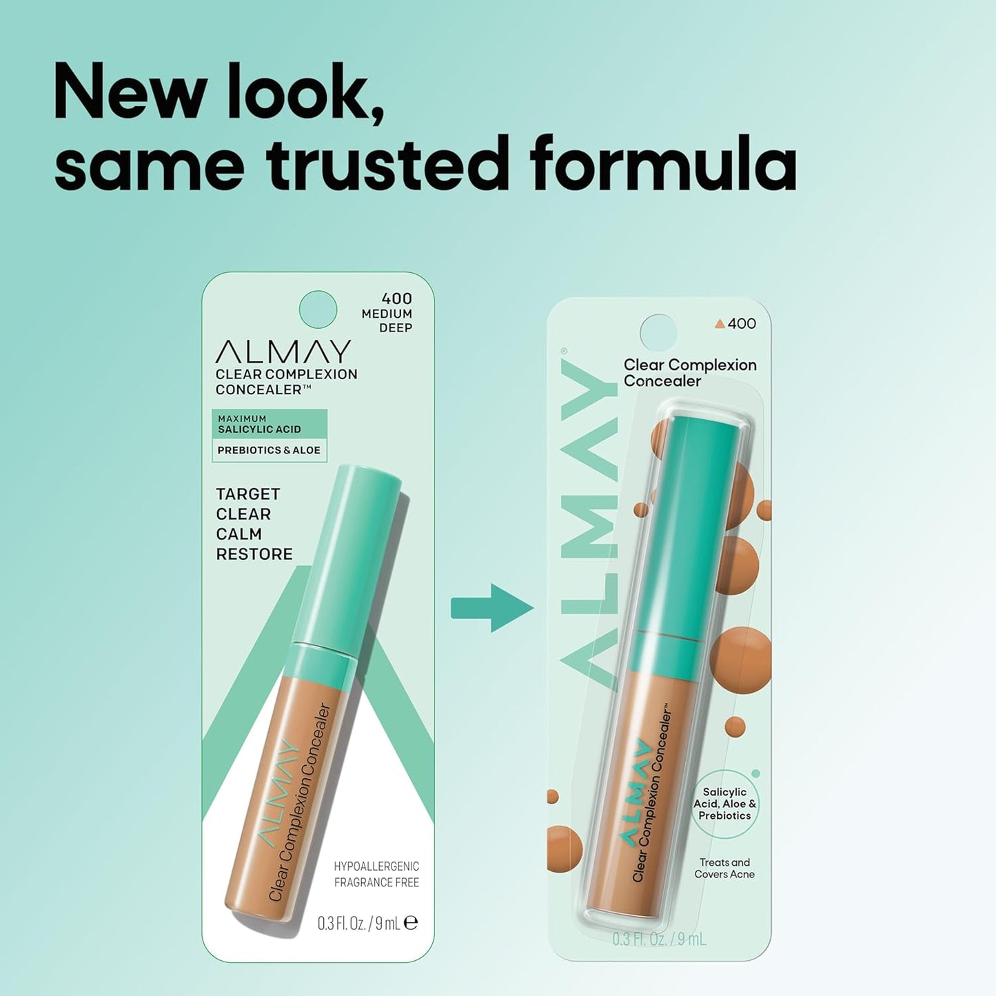 Almay Clear Complexion Concealer, 200, 0.3 fl oz | Full-coverage concealer treats acne and visibly evens skin tone over time..