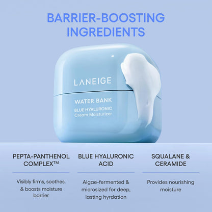 LANEIGE Water Bank Blue Hyaluronic Acid Cream Daily Face Moisturizer