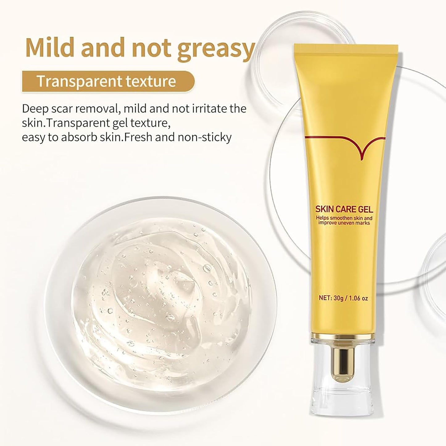Acne Scar Removal Cream, Herbal Fade Scar Marks Burns Repair Cream, Stretch Marks Face Skin Cream Shrink Pores Gel..