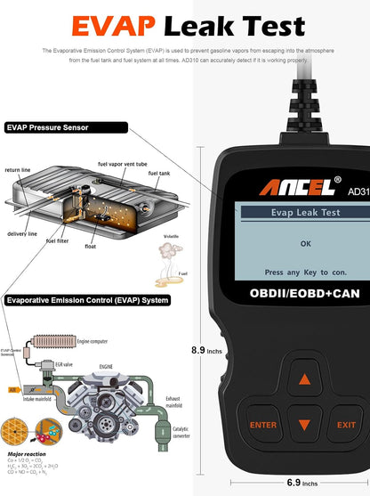 ANCEL AD310 Classic Enhanced Universal OBD II Scanner Car Engine Fault Code Reader CAN Diagnostic Scan Tool