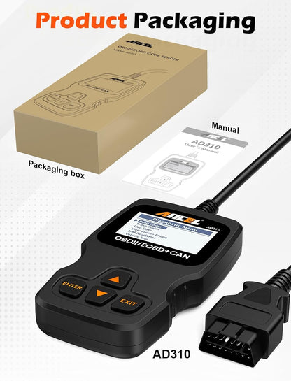 ANCEL AD310 Classic Enhanced Universal OBD II Scanner Car Engine Fault Code Reader CAN Diagnostic Scan Tool