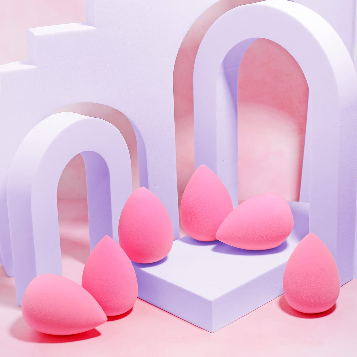 AOA Studio Collection makeup Sponge Set Latex Free and High-definition Set of 6 makeup Wonder blender..