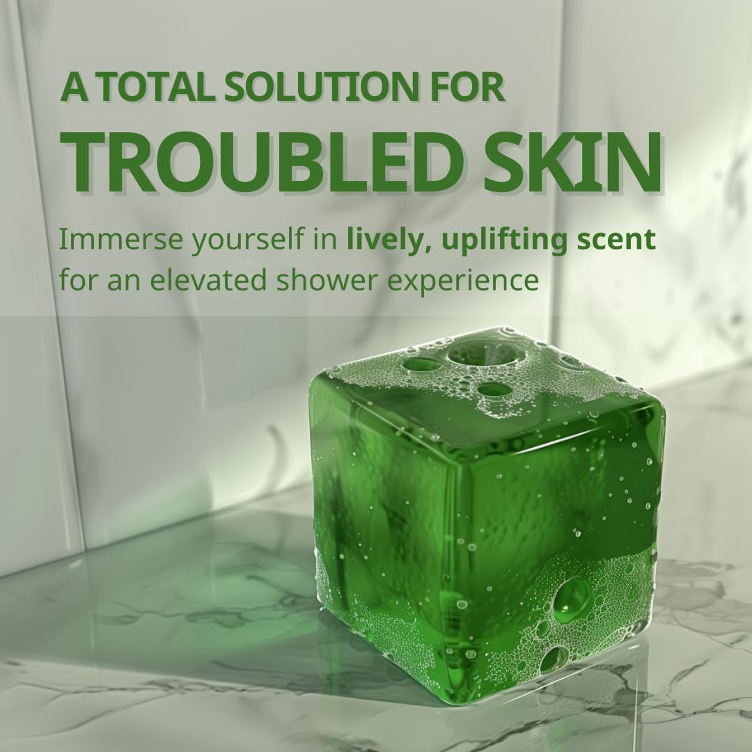 Acneroli Shower Bar Bath Soap Citrus Lemon Mandarin Scent Total Solution for Troubled Skin with Salicylic Acid and Teatree Extract..